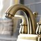 Kingston Brass 4" Centerset Bathroom Faucet with Pop-Up Drain, Brushed Brass KB5617RXL - alternate 4